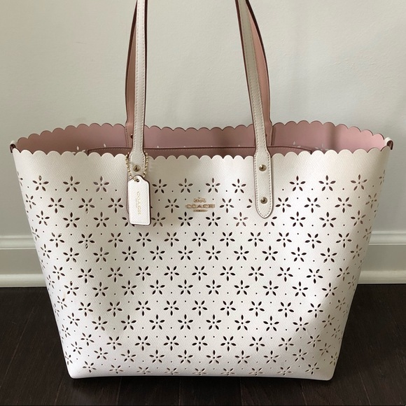 Coach Handbags - Coach Laser-Cut Leather Tote